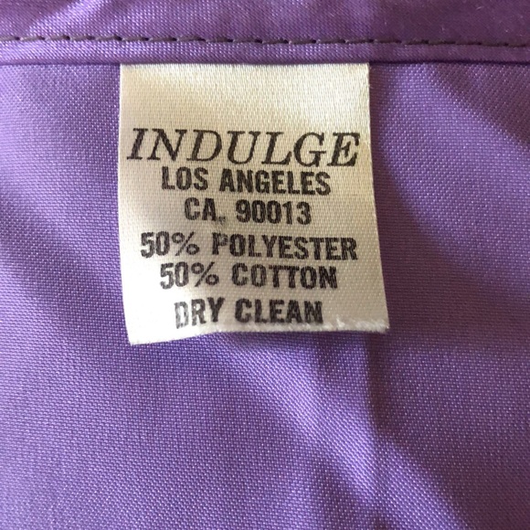 INDULGE Vintage Floral and Purple Vest - Picture 5 of 8